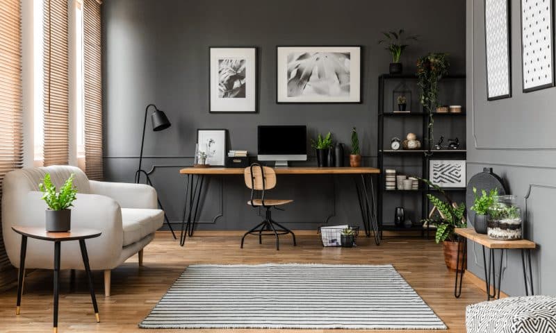Transformer un coin du salon en espace de travail élégant