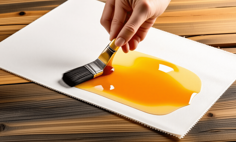 Appliquer un vernis à bois sur du coton