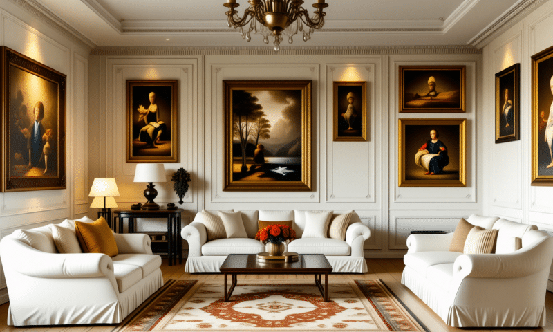 Accrocher des tableaux peints dans l’imagination